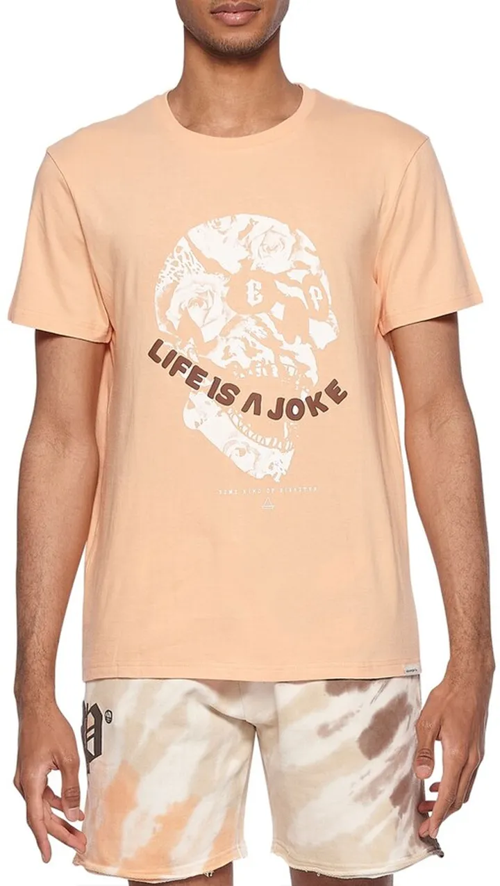 Eleven Paris Men's Life Is A Joke Skull Graphic T-Shirt