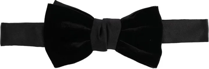 Velvet Contrast Bow Tie