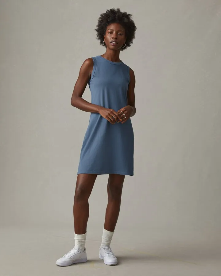 Muscle Tee Dress - Bluefin