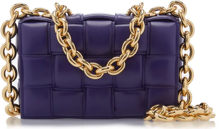 Women's The Chain Padded Cassette Leather Bag