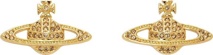 Vivienne Westwood Gold Mini Bas Relief Cuff Links