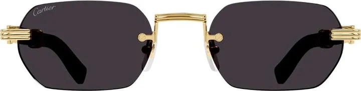 Cartier Rectangular Rimless Sunglasses