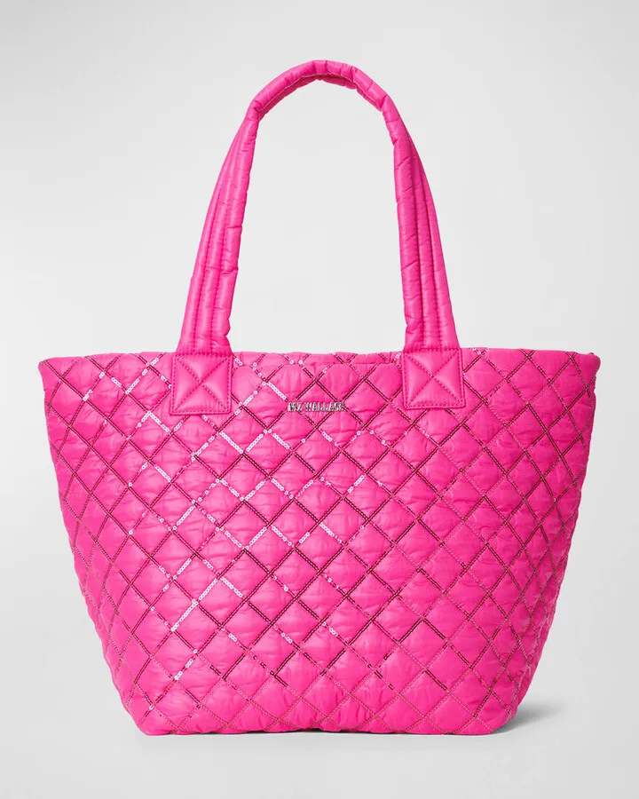 Metro Deluxe Medium Quilted Nylon Tote Bag
