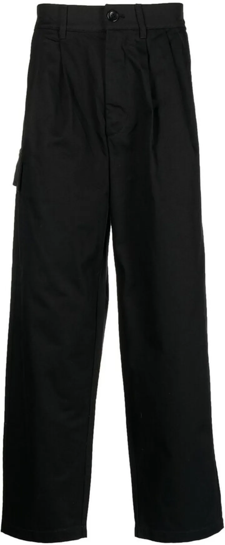 Straight-Leg Cotton Cargo Trousers