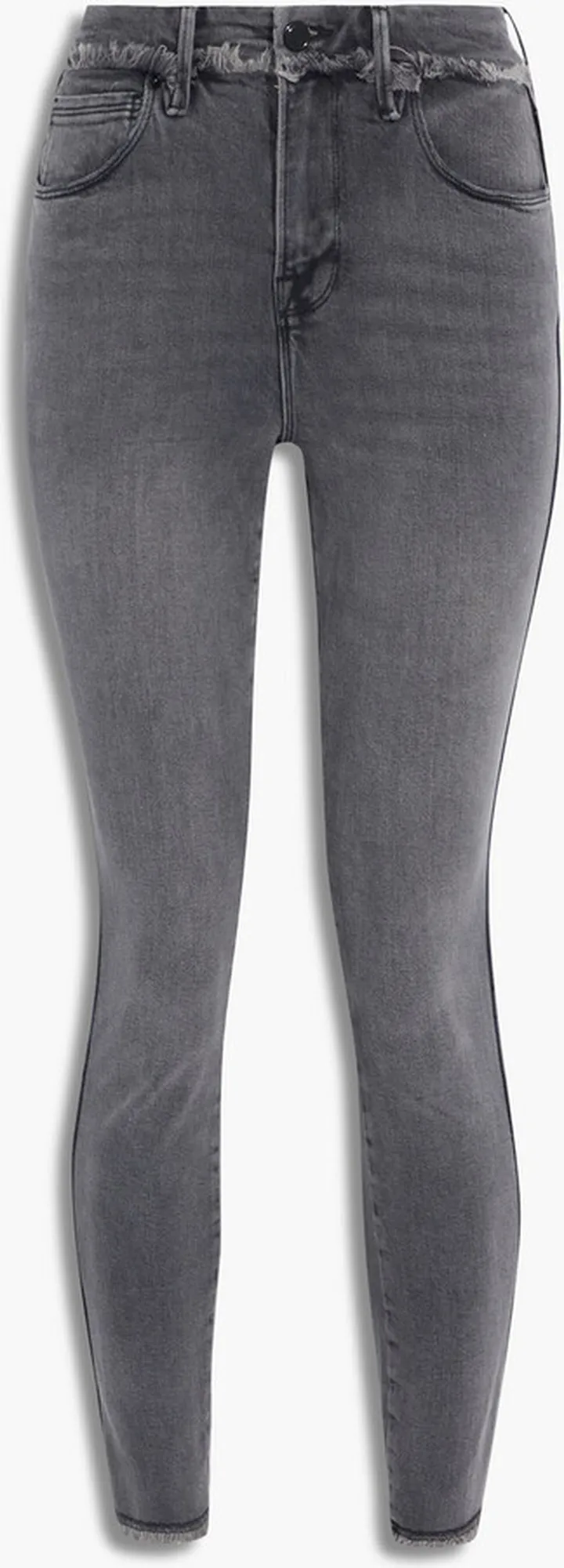 Good Curve cropped frayed mid-rise skinny jeans