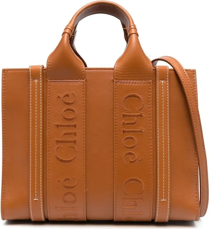 Embroidered-Logo Tote Bag