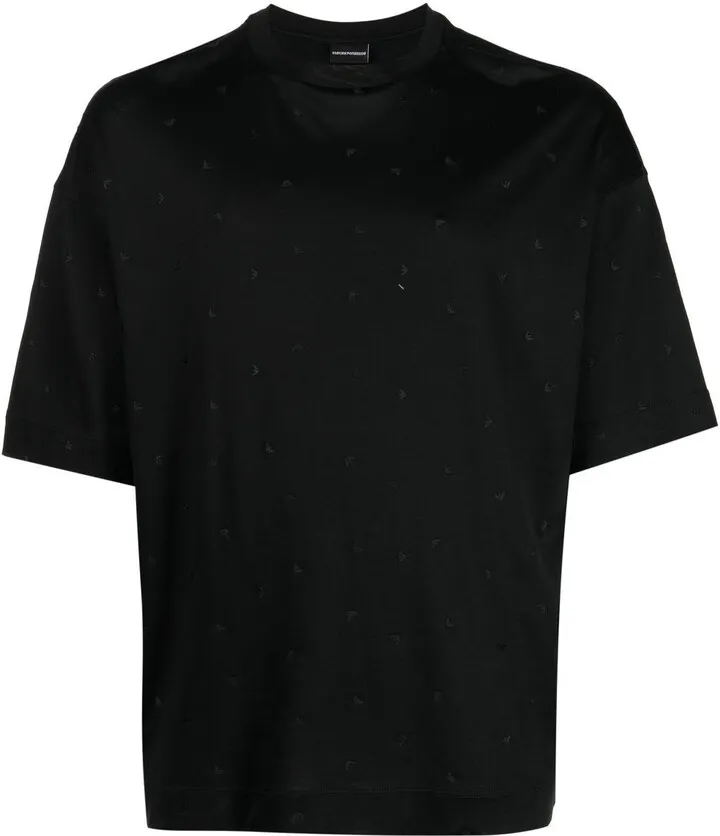 logo-embroidered T-shirt