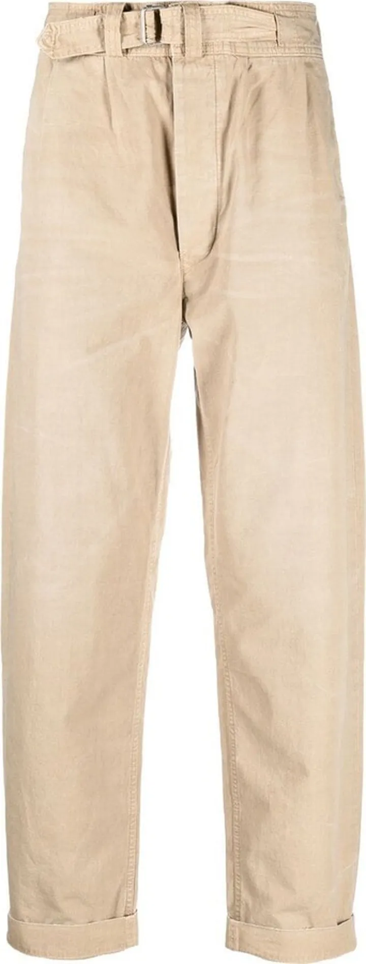 Straight-Leg Belted Trousers