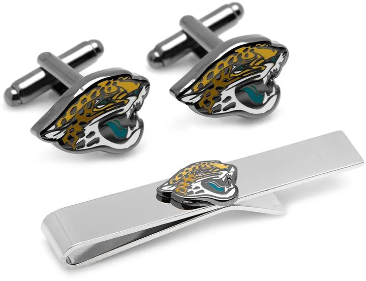 NFL Jacksonville Jaguars Cuff Links & Tie Bar