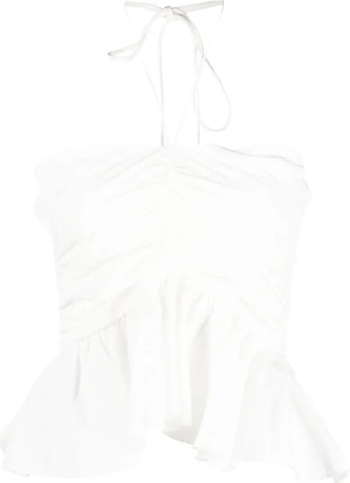 Ruched Halterneck Top