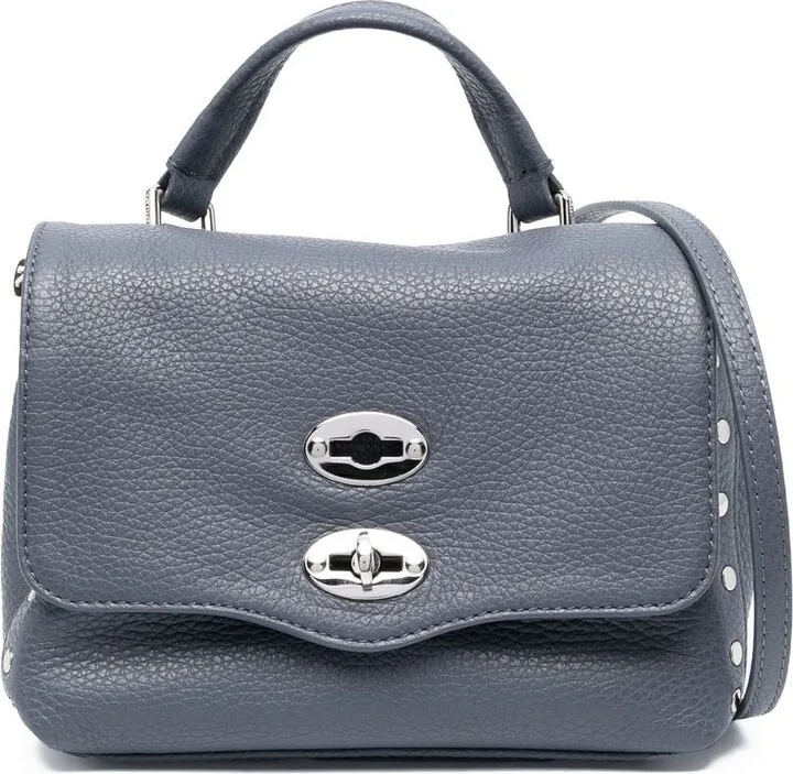 Stud-Detail Leather Tote Bag