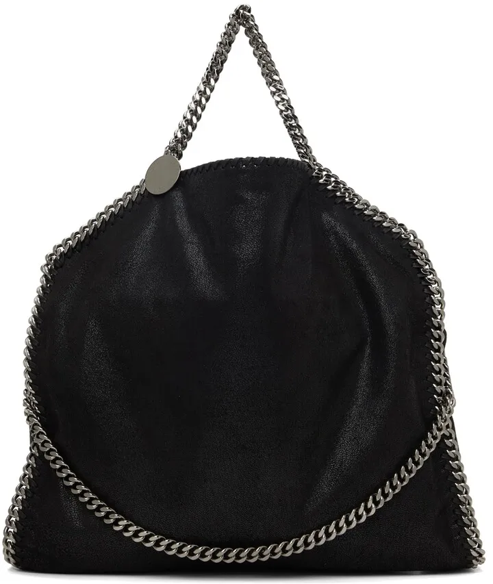 Stella McCartney Black Three-Chain Tote