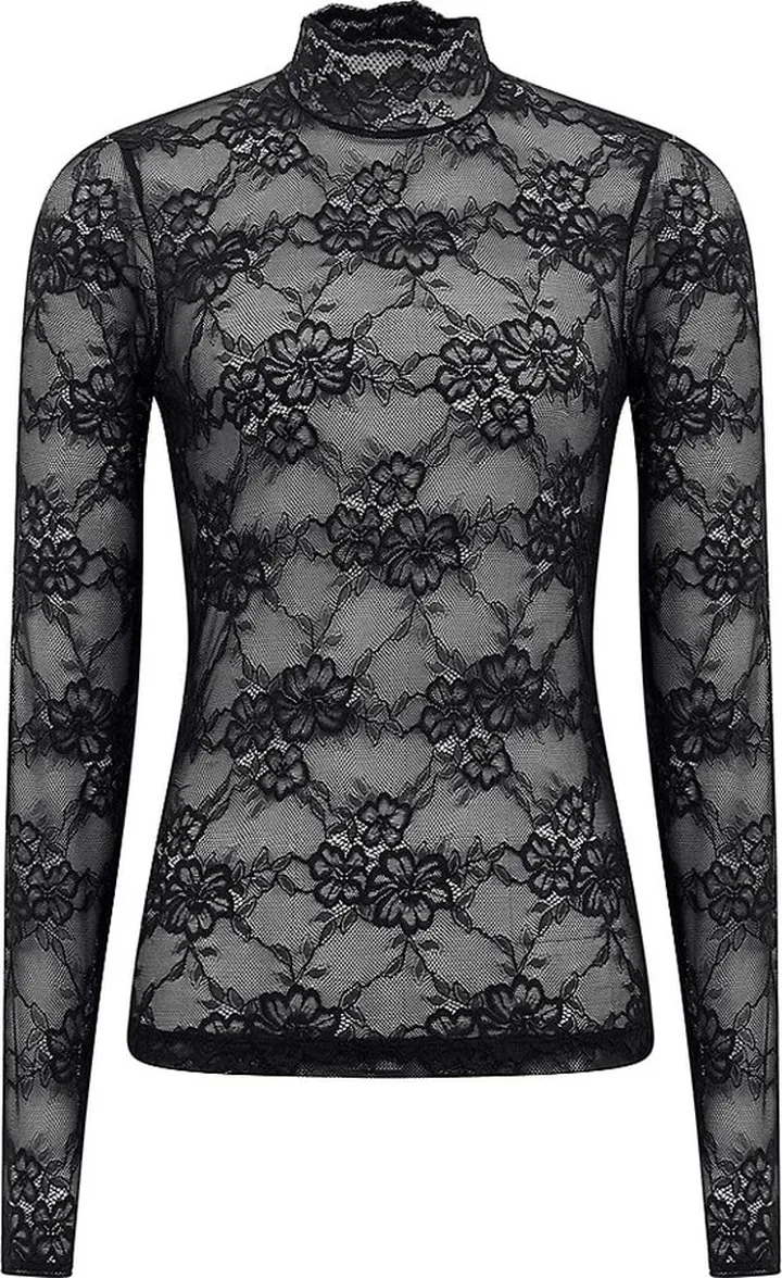 Shannon Lace Turtleneck Top
