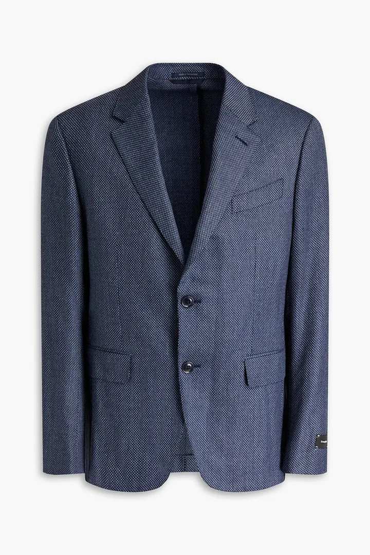 Silk and wool-blend blazer