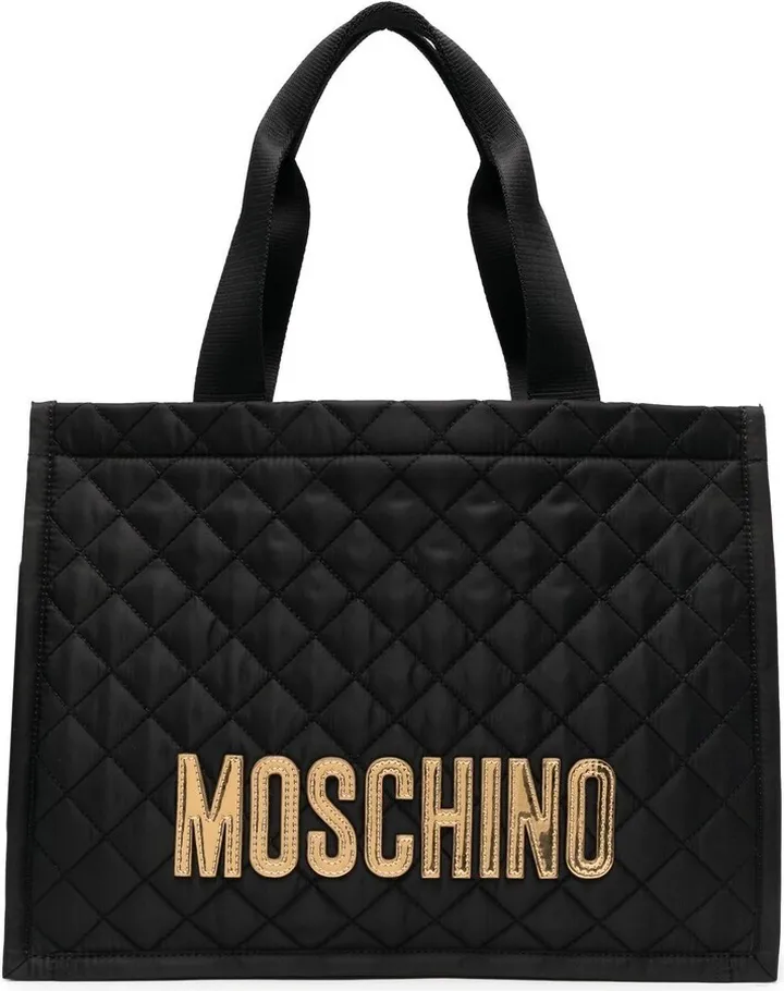 Logo Quilted Tote Bag