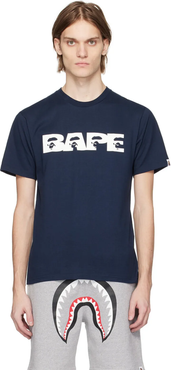 BAPE Navy Graphic T-Shirt