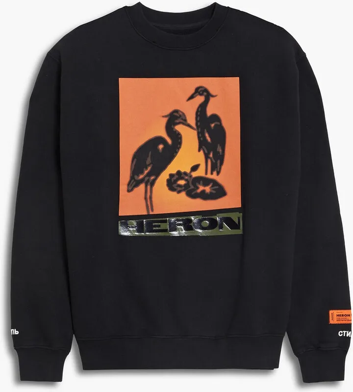 Embroidered printed cotton-fleece sweatshirt