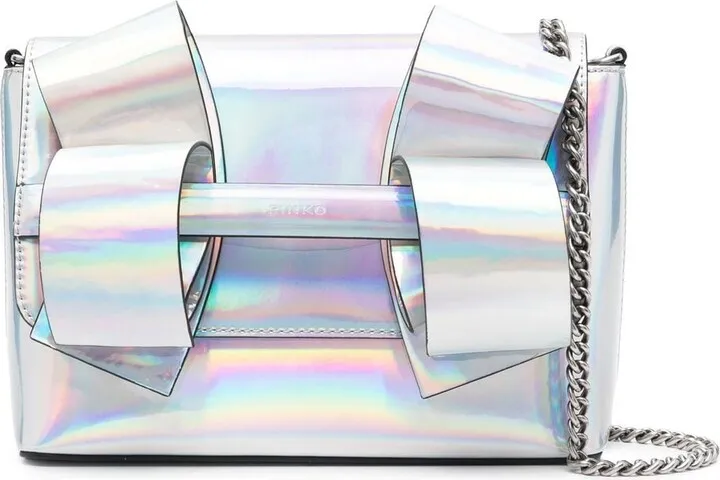 Aika iridedcent-effect crossbody bag