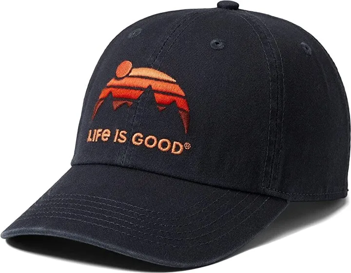 Life is Good Retro Mountains Chill Cap (Jet Black) Caps