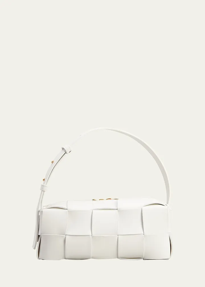 Brick Cassette Small Intrecciato Shoulder Bag