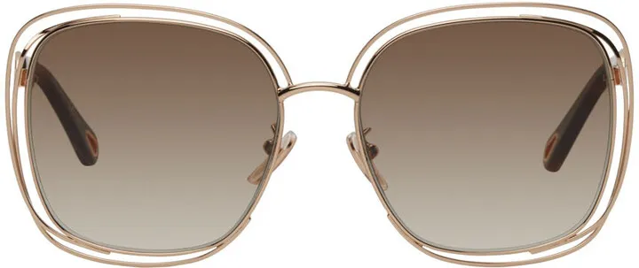 Chloé Rose Gold Square Sunglasses