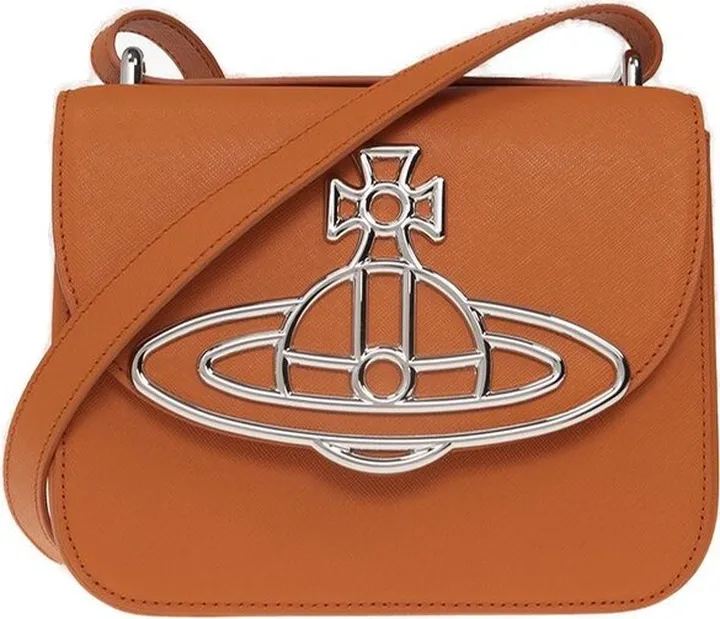 Vivienne Westwood Linda Orb Plaque Small Shoulder Bag
