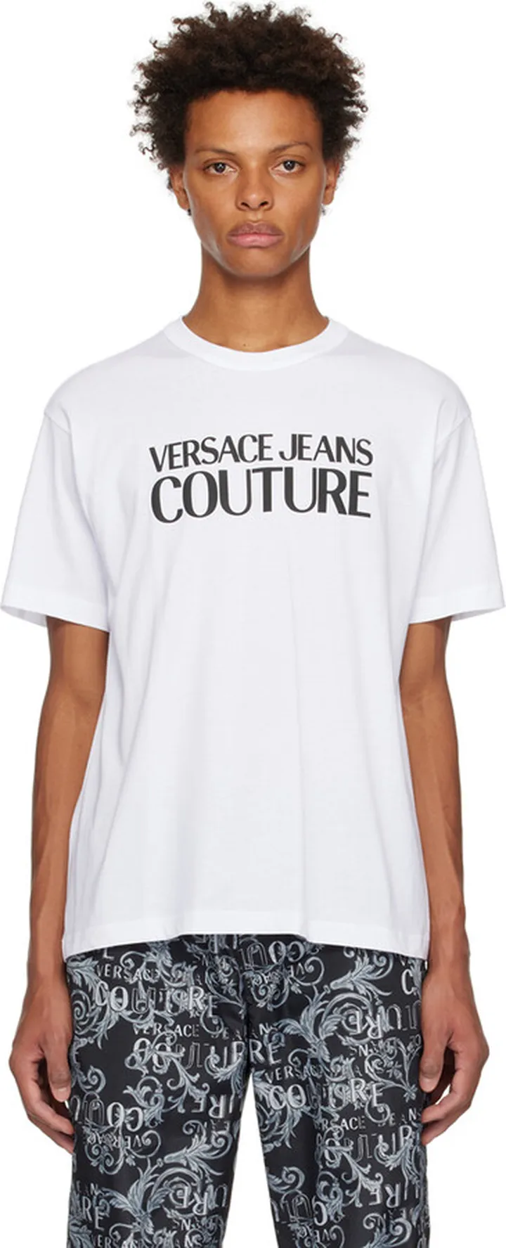 Versace Jeans Couture White Bonded T-Shirt
