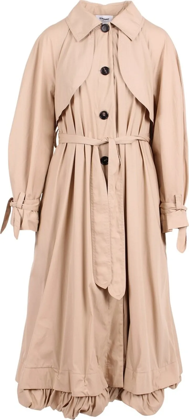 Patou Cotton Trench Coat With Matching Belt
