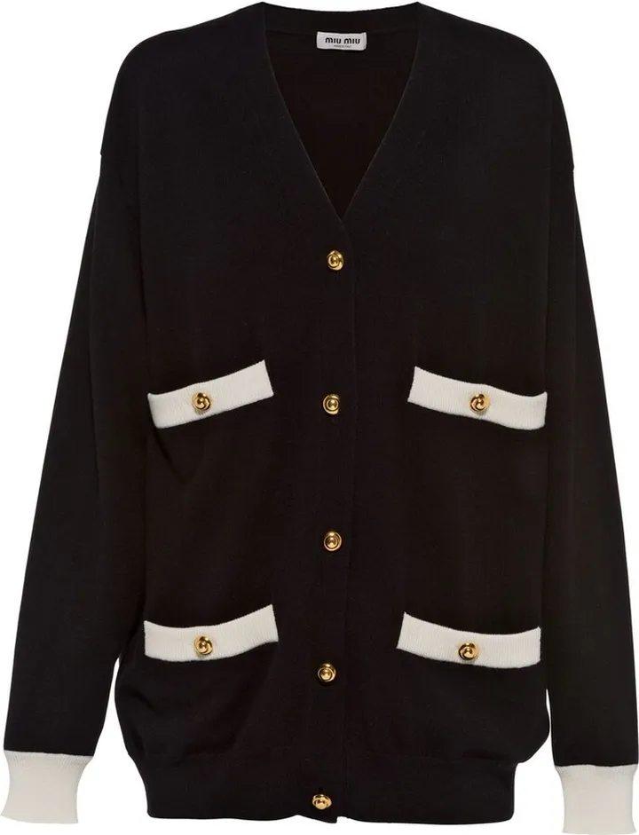 V-neck cashmere cardigan