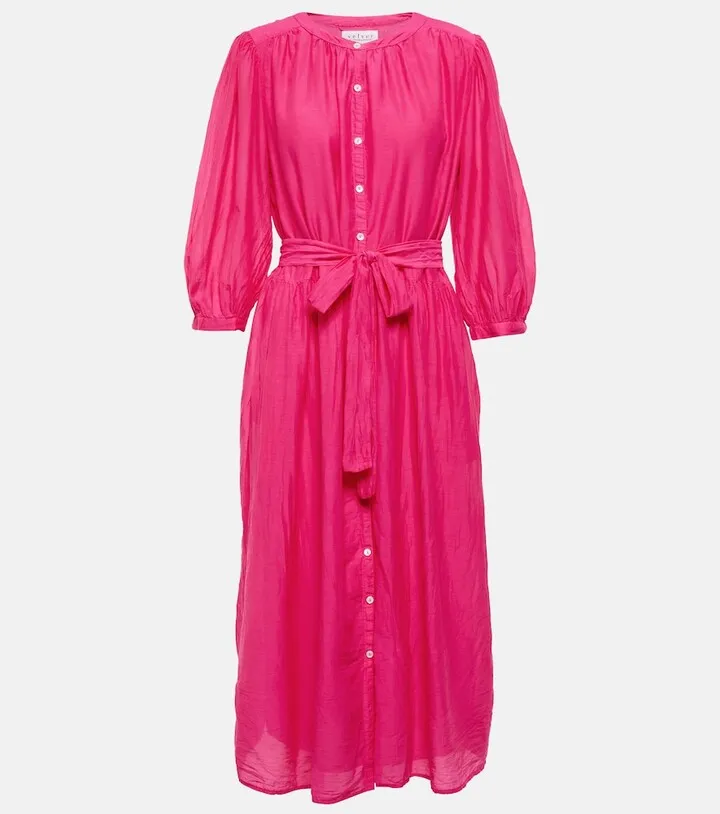 Emerson cotton and silk midi dress