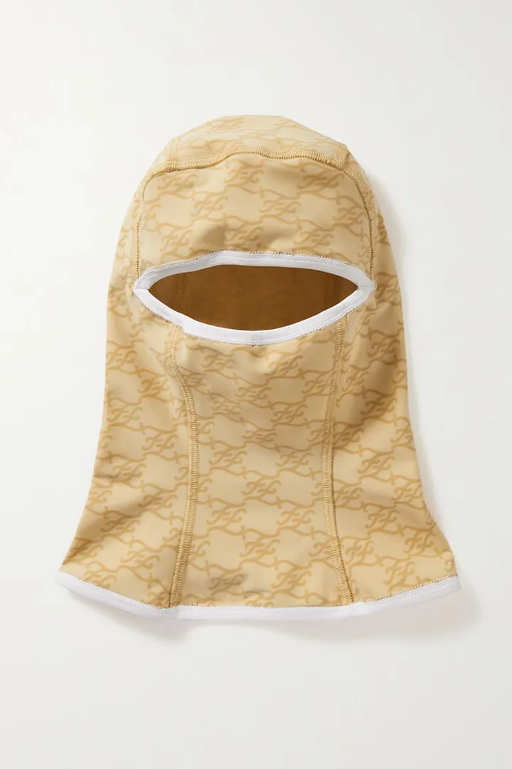 Fendi - Printed Stretch-jersey Ski Balaclava - Cream