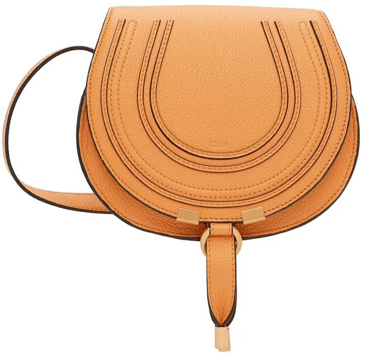 Chloé Yellow Small Marcie Shoulder Bag