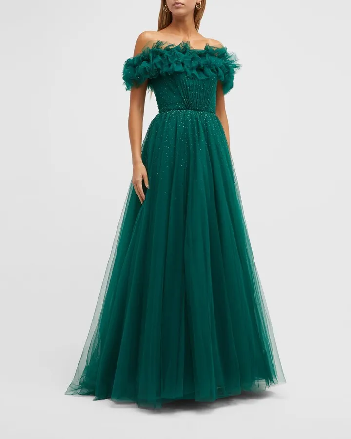 Wonder Glitter Tulle Gown