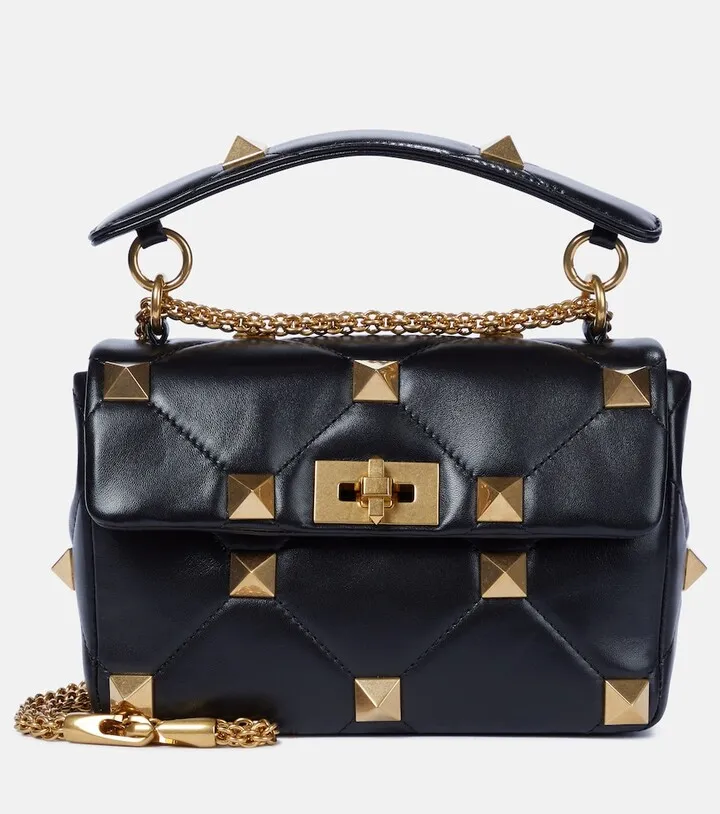 Roman Stud Medium leather shoulder bag