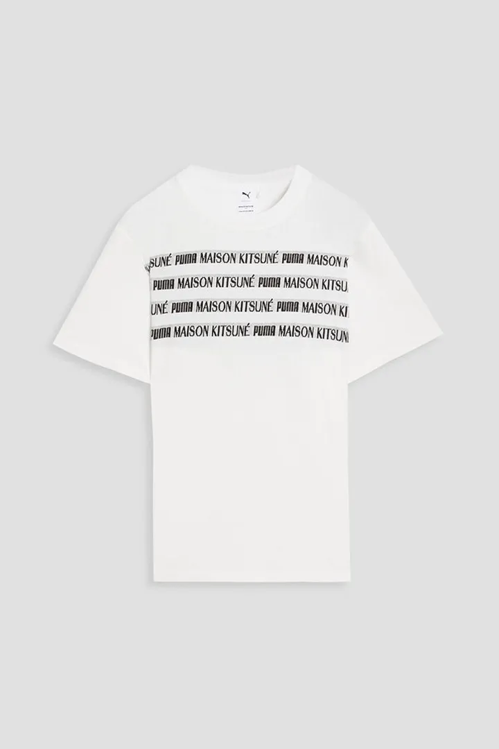 + Puma monogram-trimmed cotton-jersey T-shirt