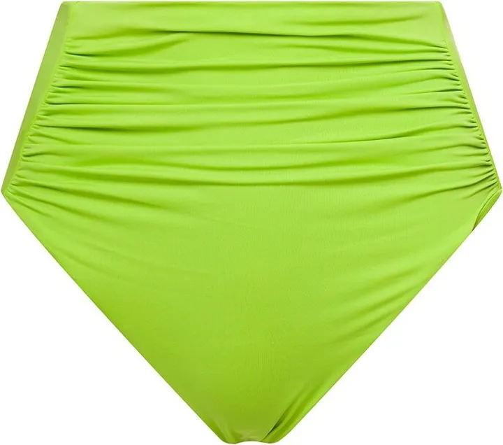 Self-Portrait High-Waist Gathered Bikini Bottoms