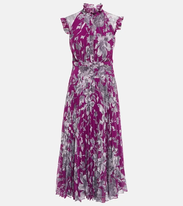 Roisin voile midi dress