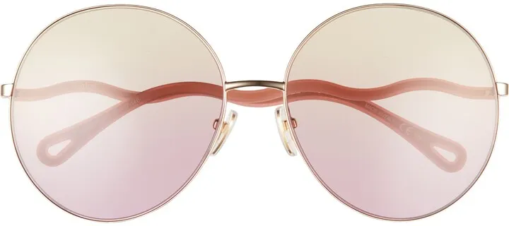 62mm Round Sunglasses
