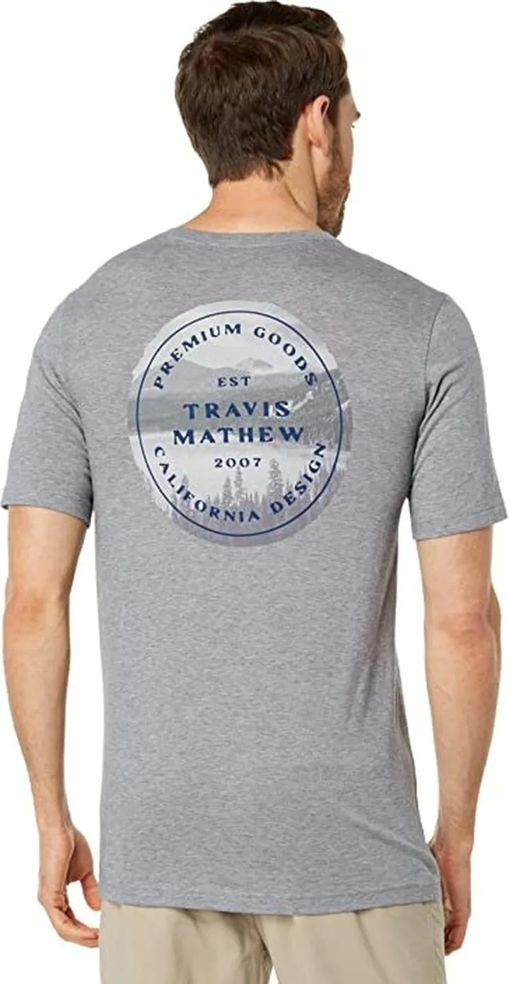 TravisMathew Snow Sky (Heather Grey) Men's Clothing