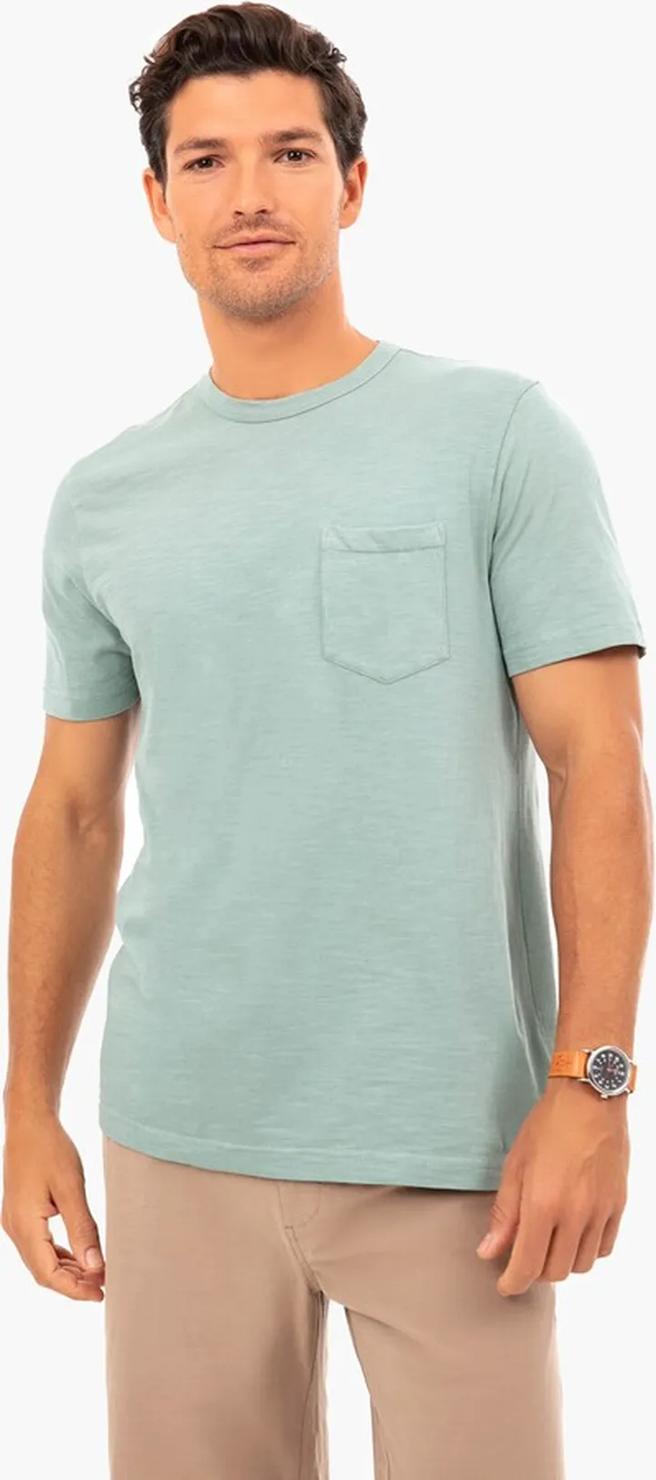 Jade Sunwashed Pocket Tee