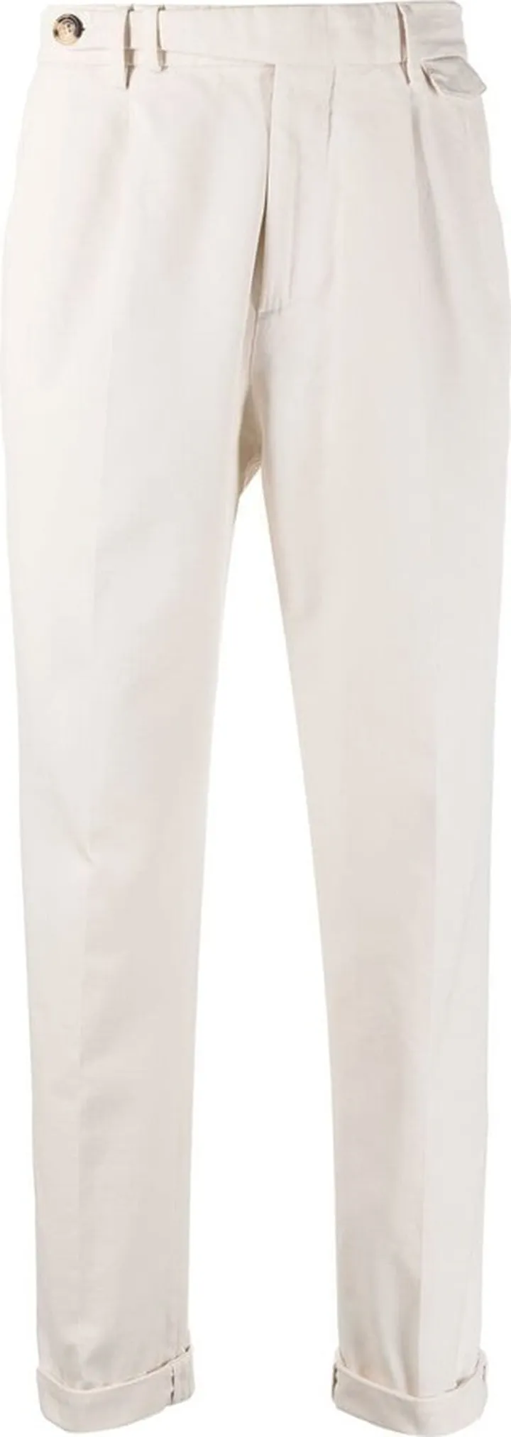Straight-Leg Cropped Trousers