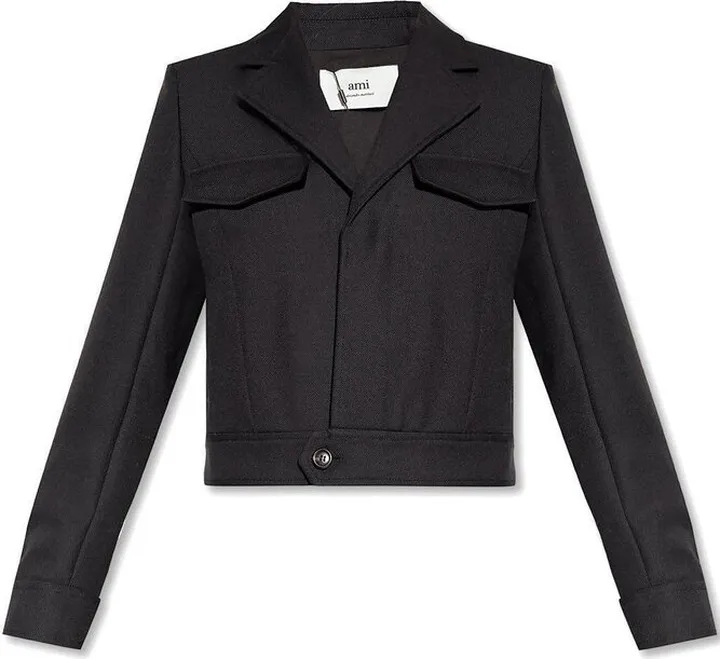 AMI Long Sleeved Cropped Jacket