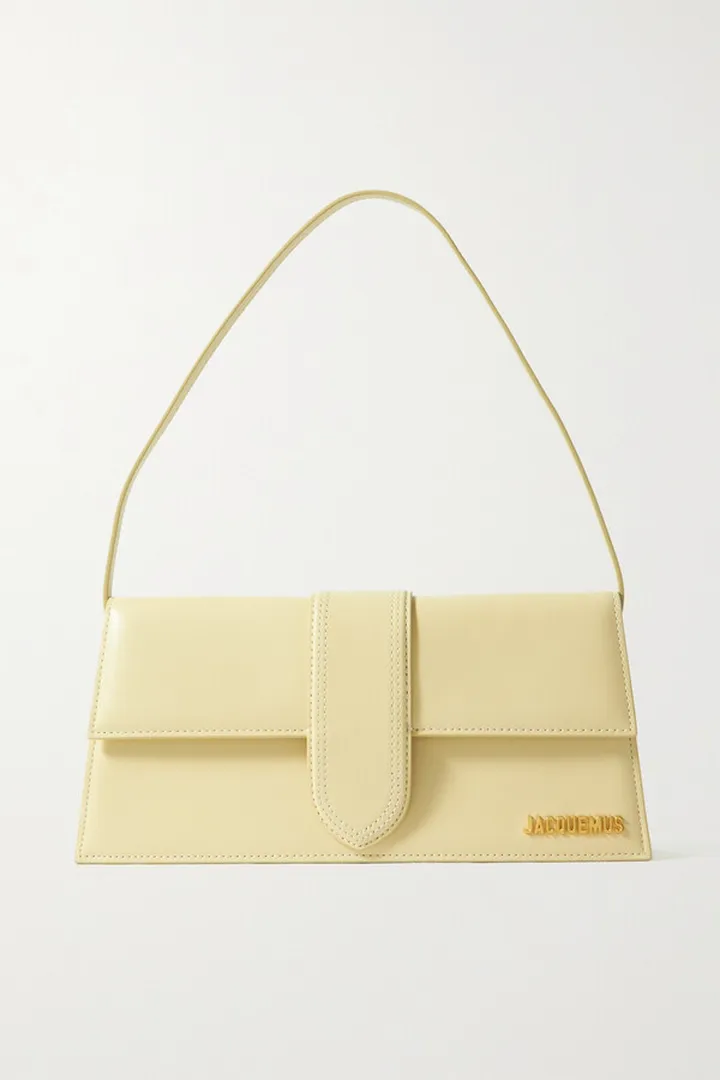 Jacquemus - Le Bambino Long Leather Shoulder Bag - Ivory