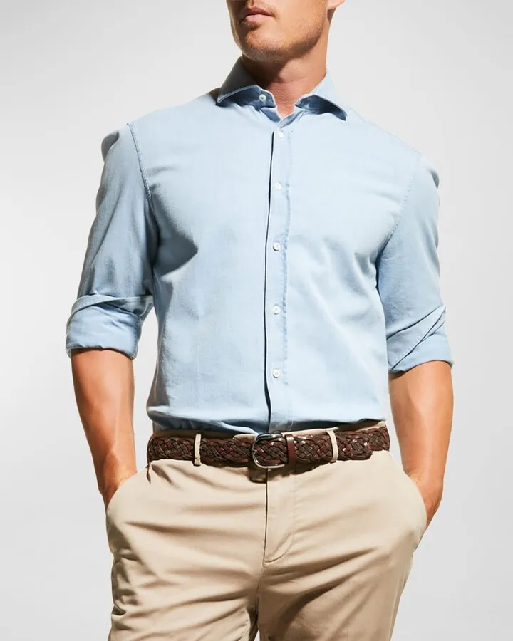 Men's Denim Sport Shirt