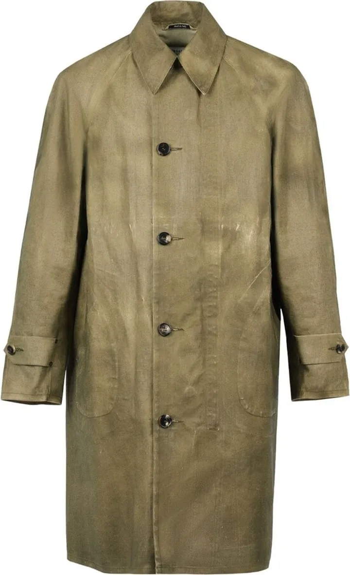 Single-Breasted Cotton Coat