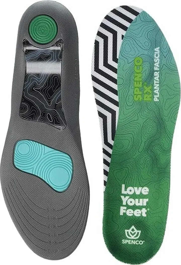 Spenco Full Length Plantar Fascia (Black) Women's Insoles Accessories Shoes