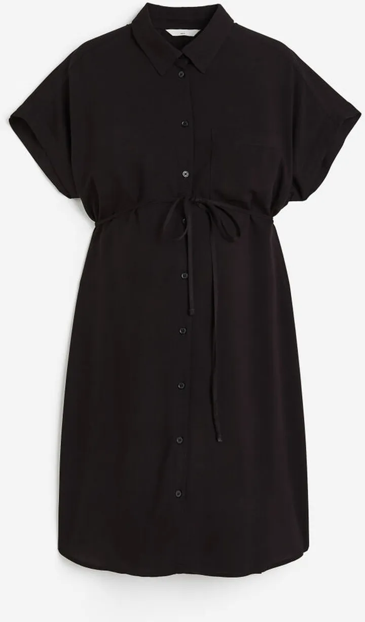 MAMA Tie-belt Shirt Dress