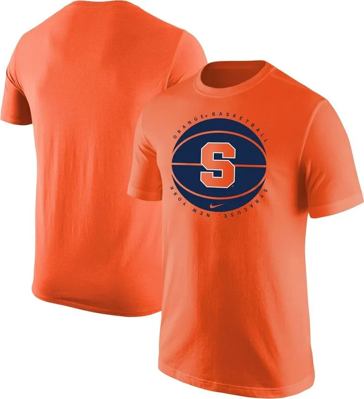 Men's Nike Orange Syracuse Orange Basketball Logo T-shirt
