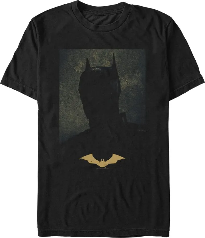 Men's The Batman Silhouette Portrait T-Shirt - Black - 3X Large