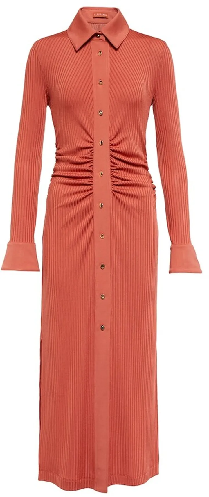 Claudia ribbed-knit midi dress